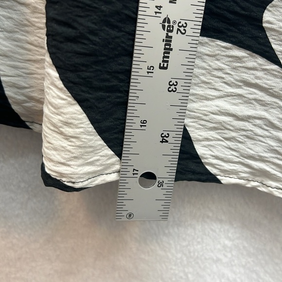 Women's Nine West Tie Neck Puffed Sleeve Cinched Mini Dress Sz Medium Rayon EUC - Picture 12 of 12